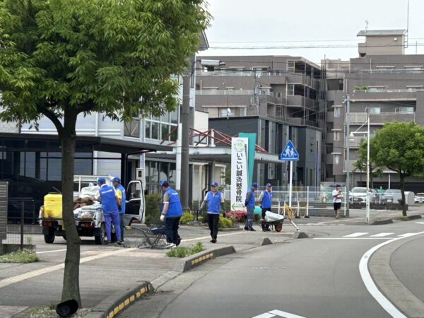 御経塚まちづくり会 6月8日 花かご植え/野々市駅前花壇の植え替え